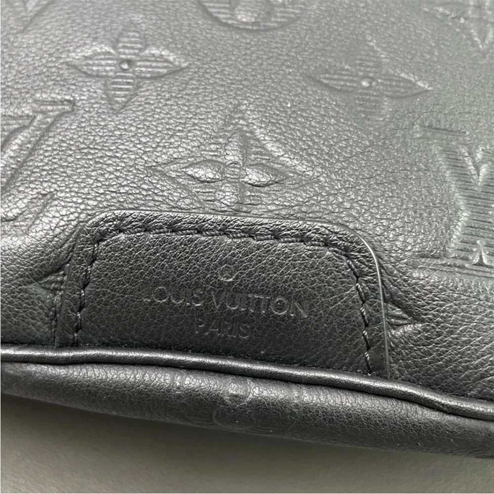 Louis Vuitton Black Monogram Embossed‎ Belt Bag